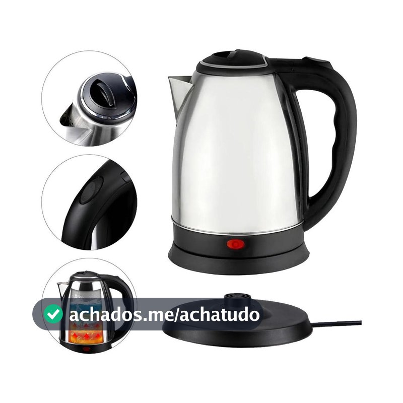 Chaleira Elétrica Com Auto Desligamento Automático Após Fervura Jarra Inox Best 2 Litros Top - Chaleira Elétrica - Magazine Moniqueglima