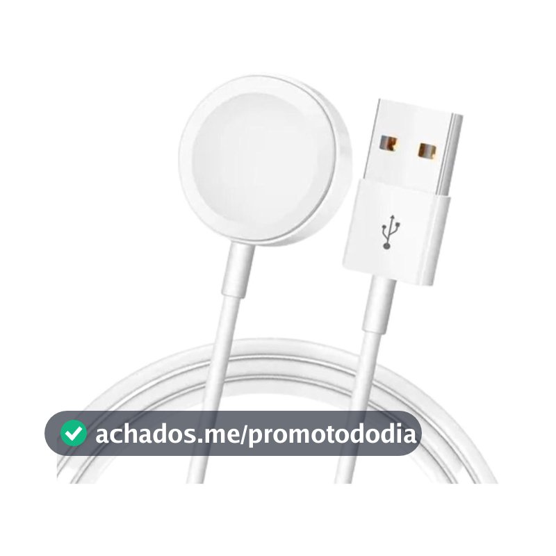 Cabo Carregador Magnético Smartwatch Indução W27, W28, W29, W37, W59, S10, W10 Pro - 01Smart - Carregador para Smartwatch - Magazine Queropromolulu