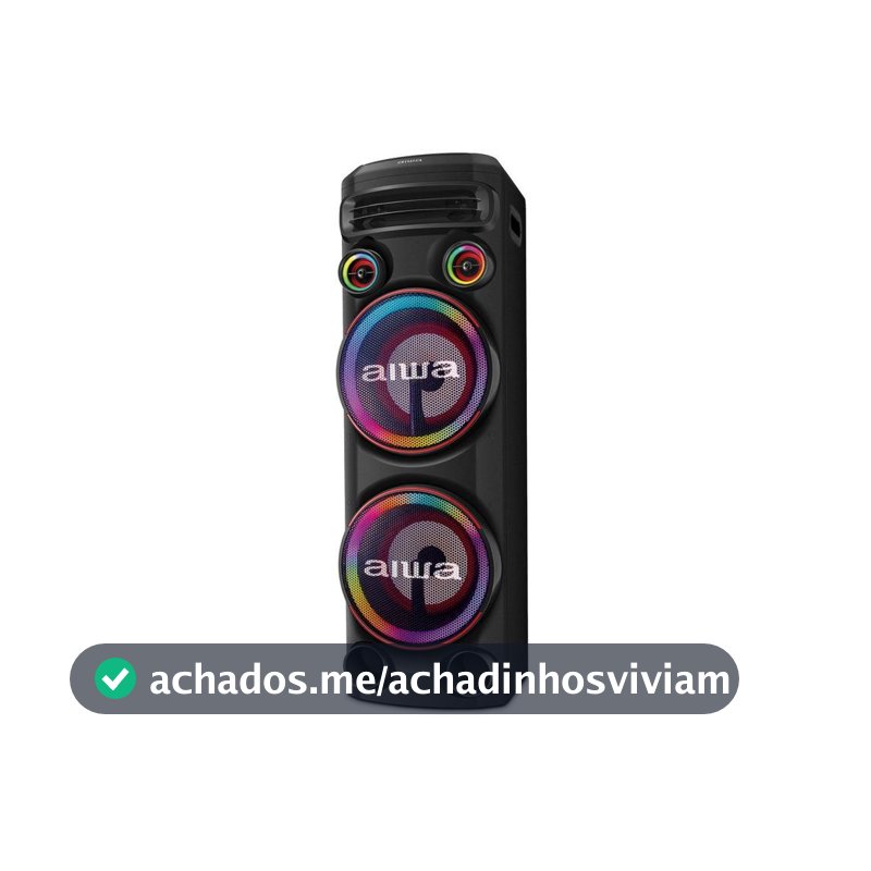 Caixa de Som Torre Aiwa AWS-T2W-02 Bluetooth 2300W RMS Amplificada