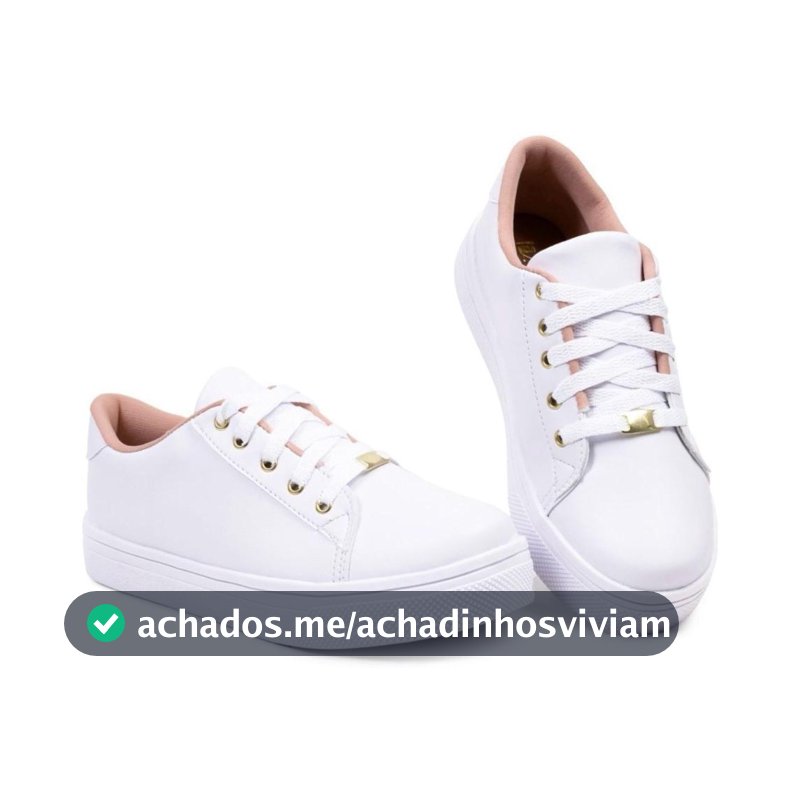 Tênis Feminino Casual Branco Confortável
