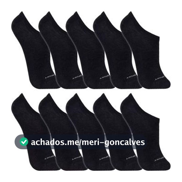 Kit 10 Pares Meias Lupo Algodão Masculina Feminina Sapatilha Cano Curto Baixo Soquete Original 3170 - Meia