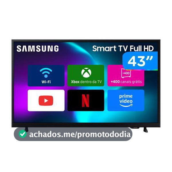 Smart TV 43" Samsung Full HD 43F6000F Tizen Hyper Real 2 HDMI