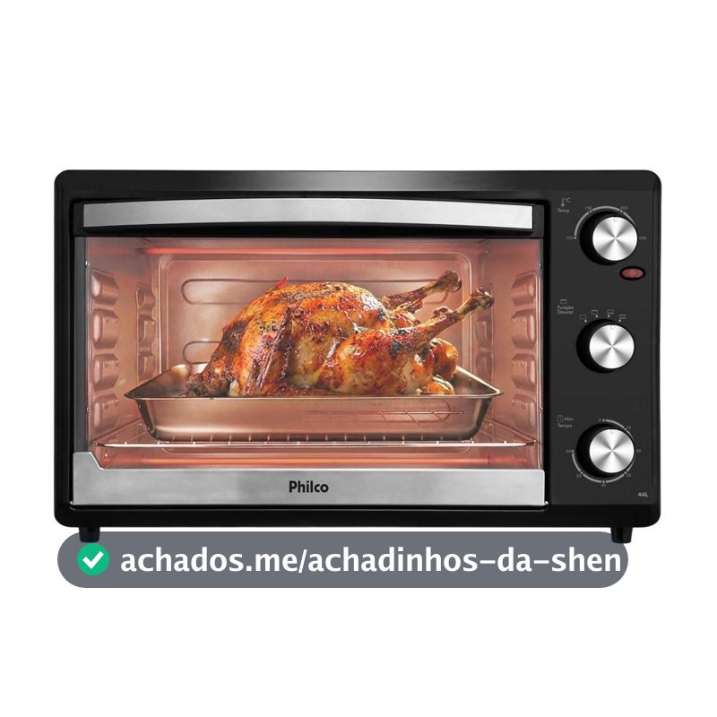 Forno Elétrico de Bancada Philco Grill 44L Preto PFE44P