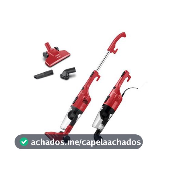 Aspirador de Pó 2 em 1 Mondial 1100W Turbo Cycle - AP-36 Vermelho e Preto - Aspirador de Pó Portátil - Magazine Jhjofertas