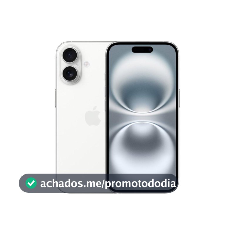 Apple iPhone 16 128GB Branco 6,1" 48MP iOS 5G