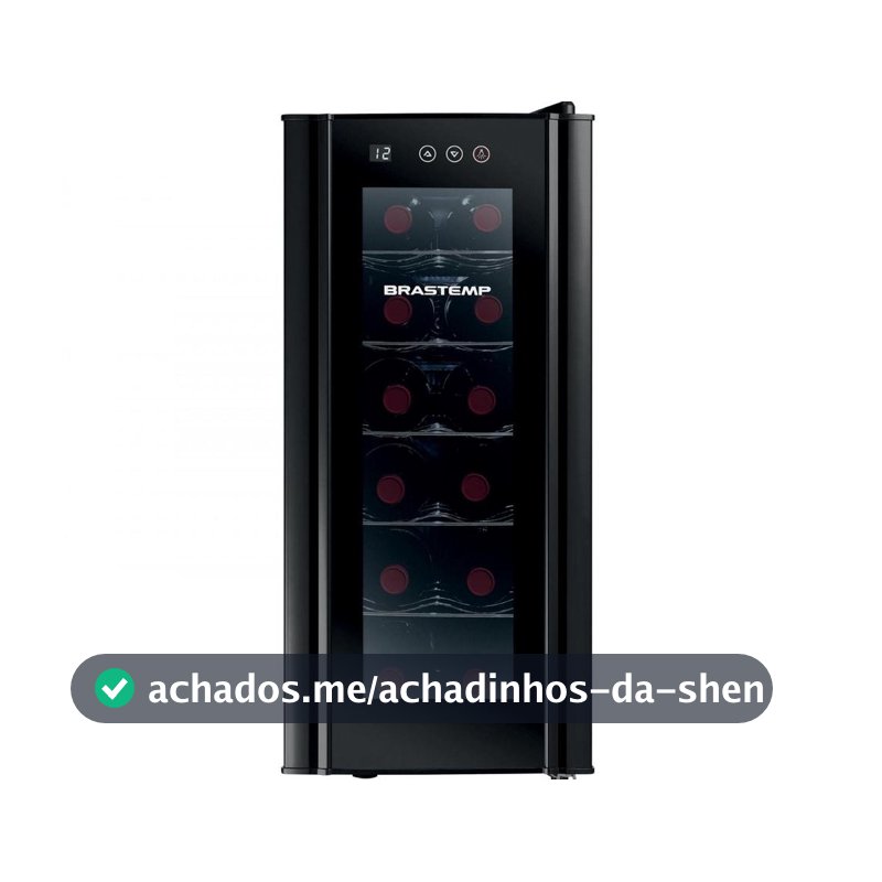 Adega Climatizada Brastemp 12 Garrafas com Painel Touch All Black BZC12 B Preto - Adega - Magazine Vistore