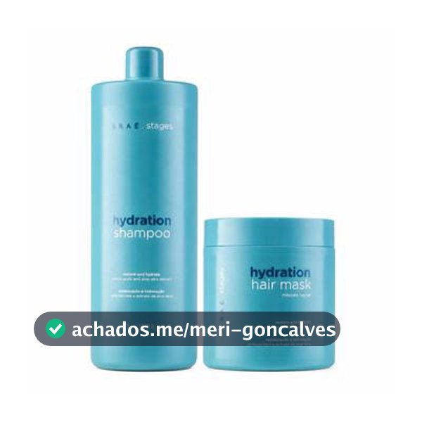 Kit braé stages hydration shampoo 1l + máscara 500g