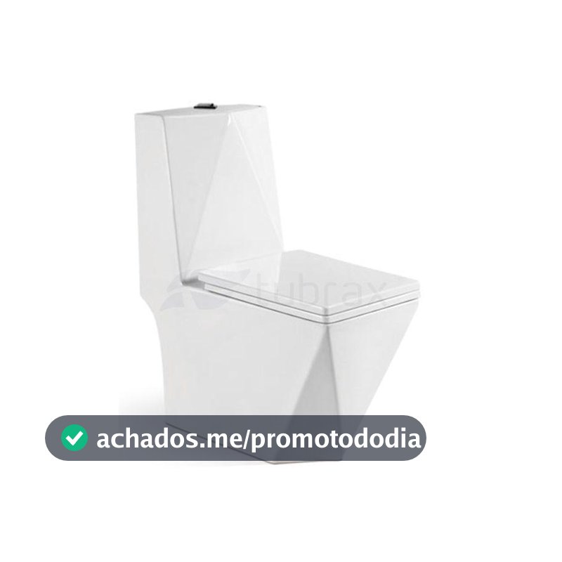 Vaso Sanitário Monobloco Completo - Caixa Acoplada Privada modelo Diamante Tubrax