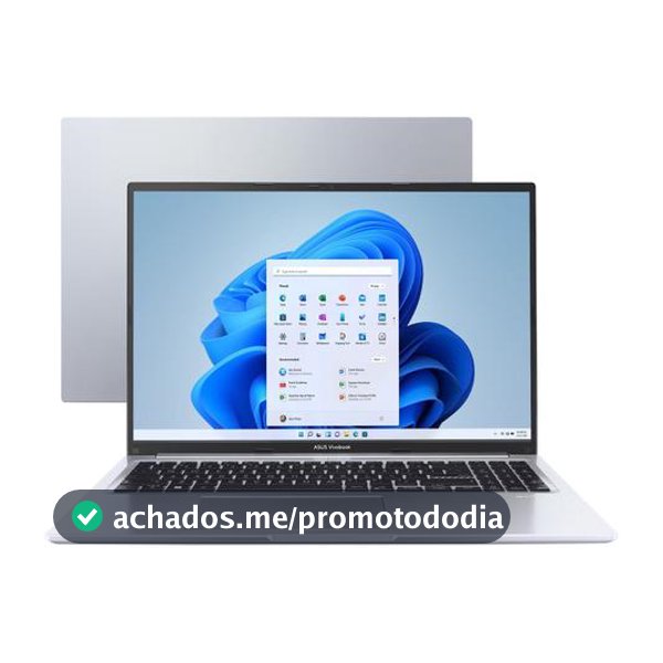 Notebook ASUS Vivobook 16 X1605VA Intel Core i7 1355U 16Gb Ram 512Gb SSD Windows 11 Home Tela 16” IPS FHD Silver - MB763W