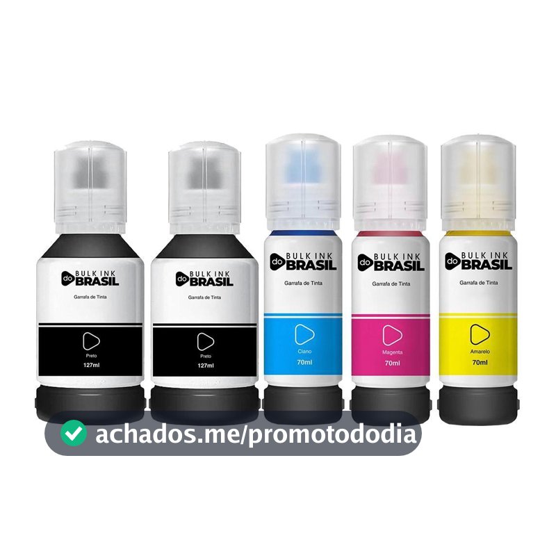 Kit 05 tintas Compatível Para Epson L4150, L4160, L4260, L6161