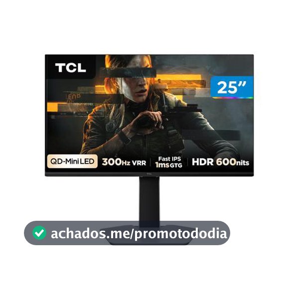 Monitor Gamer TCL 25G64 25" Full HD Preto