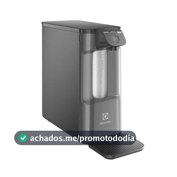 Purificador de Água Electrolux de Mesa Cinza Acqua Pure 4x Água Gelada e Natural PE12G