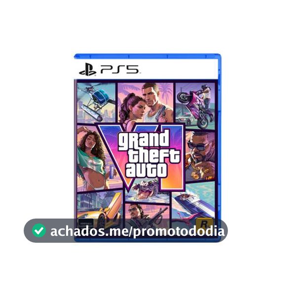 Jogo Grand Theft Auto VI (GTA 6) PS5 - Code in Box Pré-venda - Lançamento 19/11