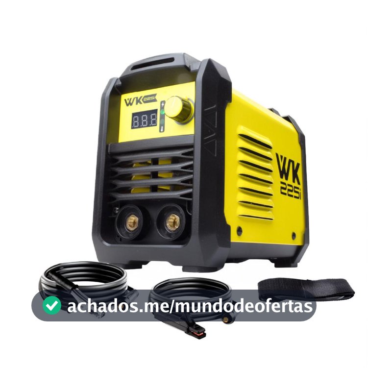 Máquina de Solda Inversora WK 225i 220V MMA TIG Lift Portátil Pró Euro - WKT - Máquina de Solda - Magazine Alemdoobvio