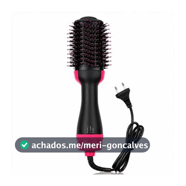 Escova Secadora Profissional Seca Alisa E Modela Cabelo Com Cabo