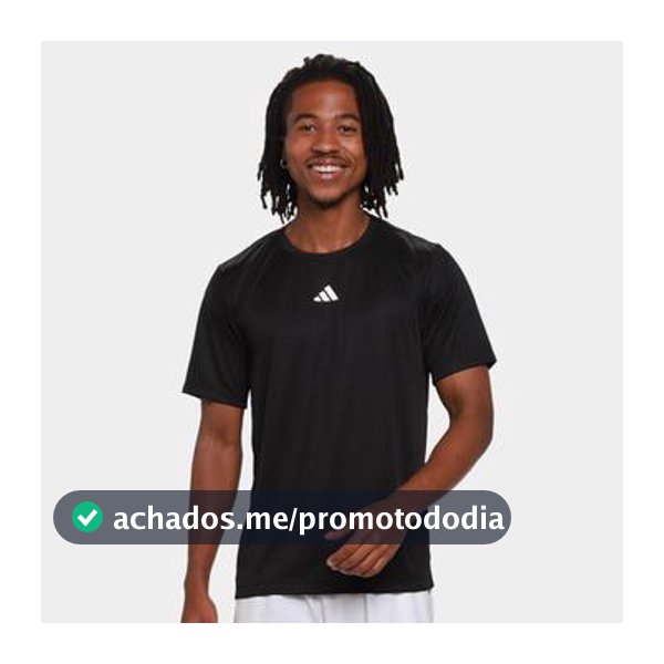Camiseta Adidas Treino Básica Masculina