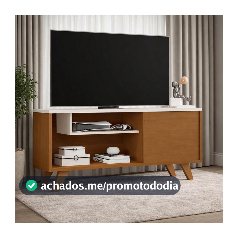 Rack Bancada Sala Para TV Ate 43 Polegadas Eliane - Várias Cores - MJM Casa dos Móveis