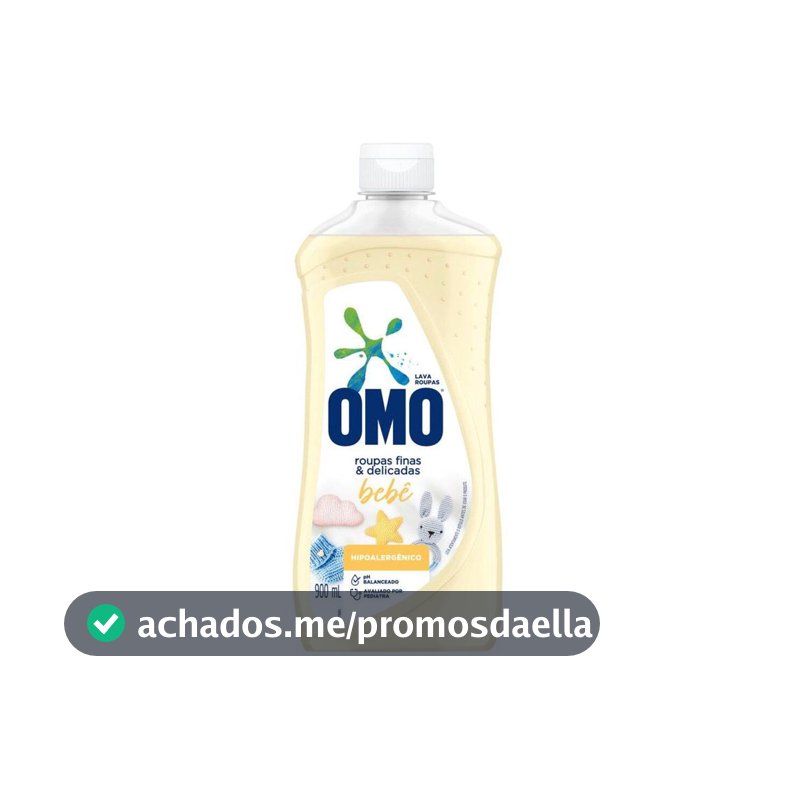 Sabão Líquido OMO Bebê Roupas Finas e Delicadas 900ml