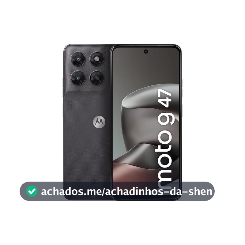 Smartphone Motorola Moto g47 128GB 5G 12GB (4GB RAM + 8GB RAM Boost) Grafite 6,7" Câm. Dupla Selfie 32MP - Moto G47 - Magazine Sacafarelli