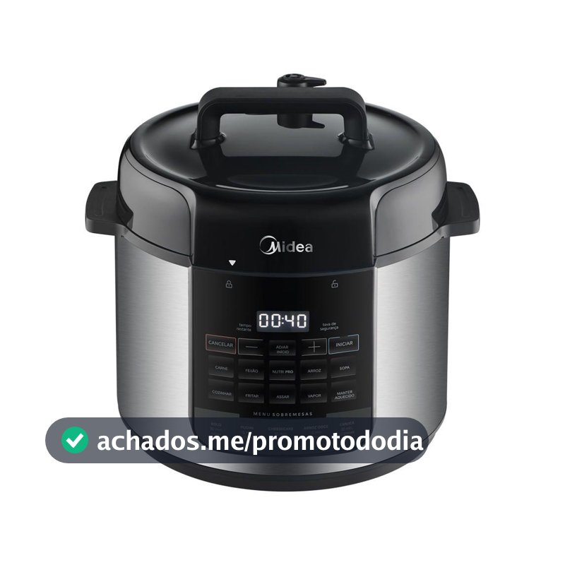 Panela de Pressão Elétrica 5L NutriPro Inox Midea