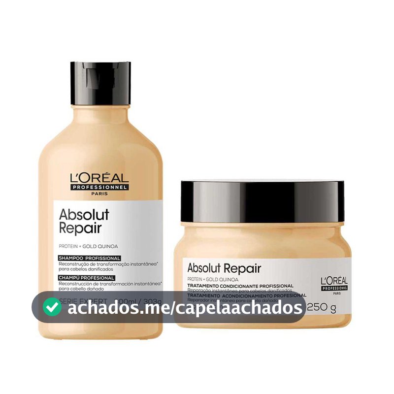 LOréal Professionnel Absolut Repair Gold Quinoa + Protein Kit - Shampoo + Máscara