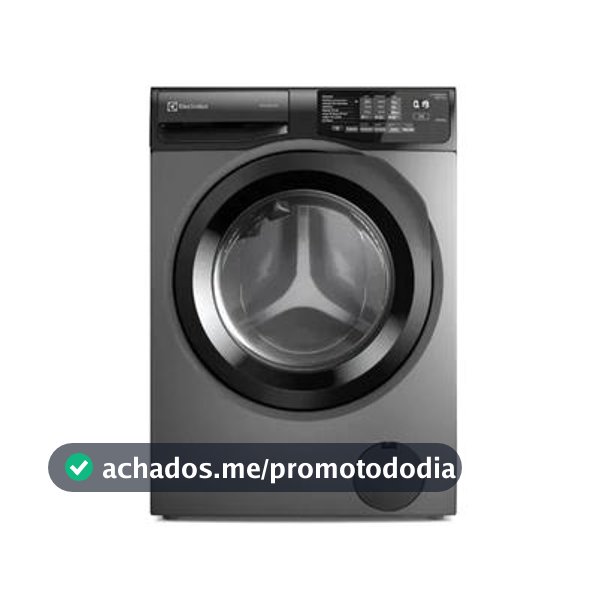 Lava e Seca Electrolux 12kg LSC12 Inverter Água Fria e Quente Cinza Ônix