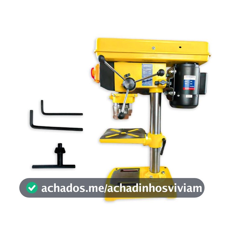 Furadeira de Bancada Menegotti MFB16 500W Mandril 16mm 9 Velocidades