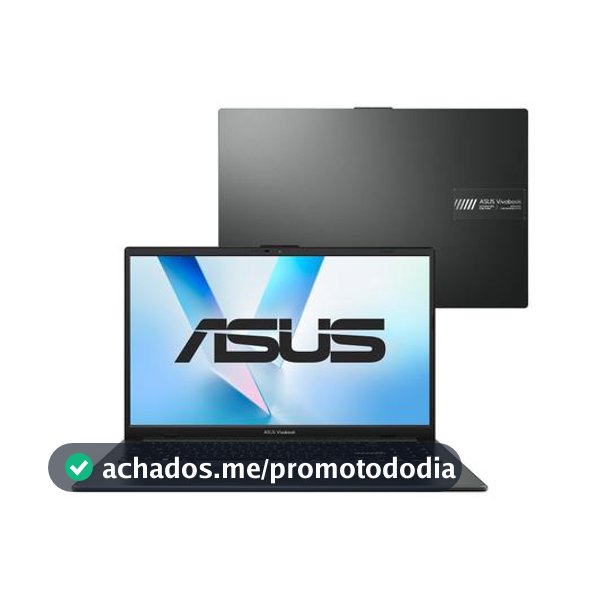 Notebook ASUS Vivobook Go 15 E1504FA-BQ5312WS AMD Athlon 4GB RAM 128GB SSD 15,6" Full HD Windows 11 Microsoft 365 Personal Office 90NB0ZR2-M07EC0 Preto - Notebook Asus