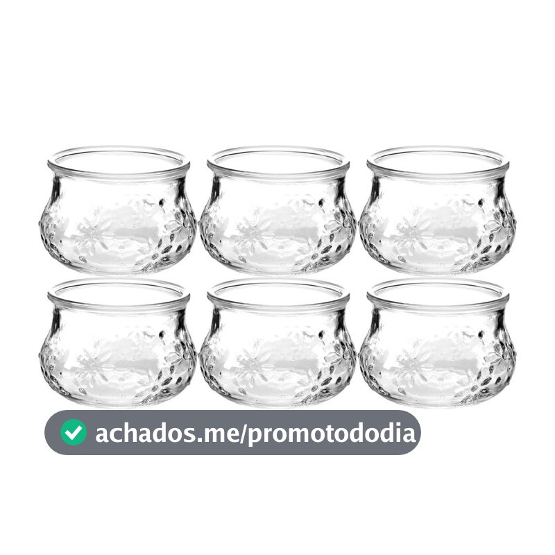 Conjunto de Tigelas de Vidro 6 peças Nadir Nature