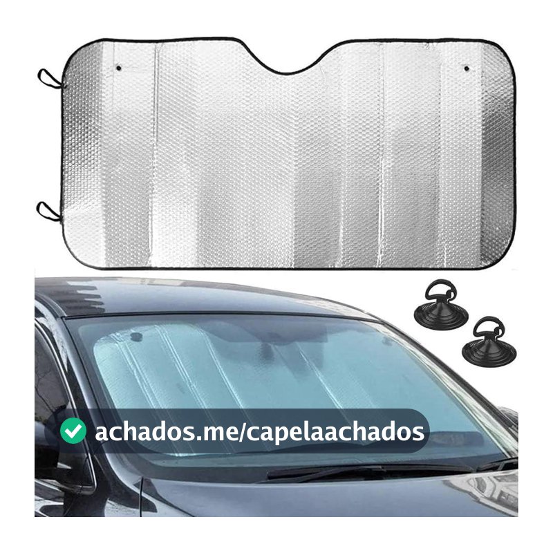Protetor Solar Parabrisa Parasol Carro Proteção Térmica Uv Painél Automotivo Dobrável Completo