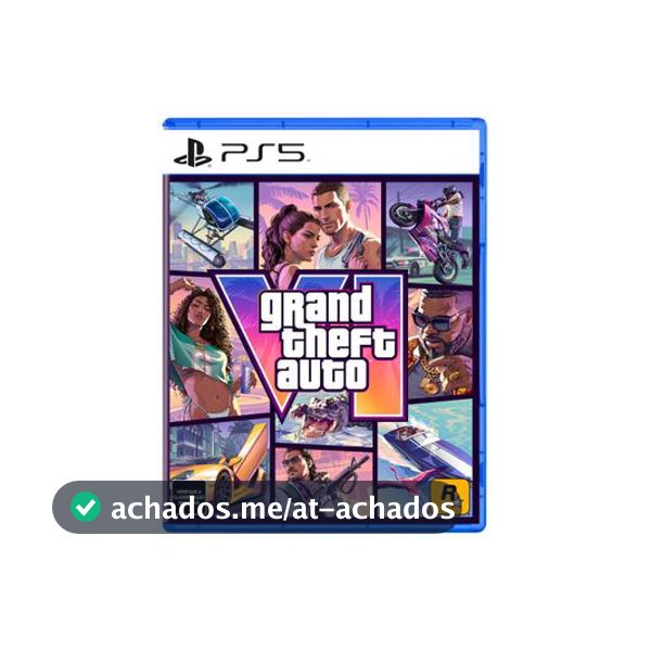 Jogo Grand Theft Auto VI (GTA 6) PS5 - Code in Box Pré-venda - Lançamento 19/11