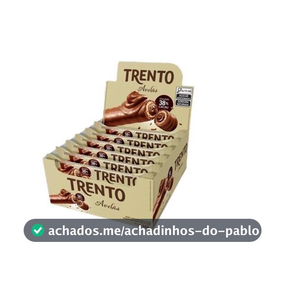 Chocolate Trento Avelã Com 16 Unidades De 29g