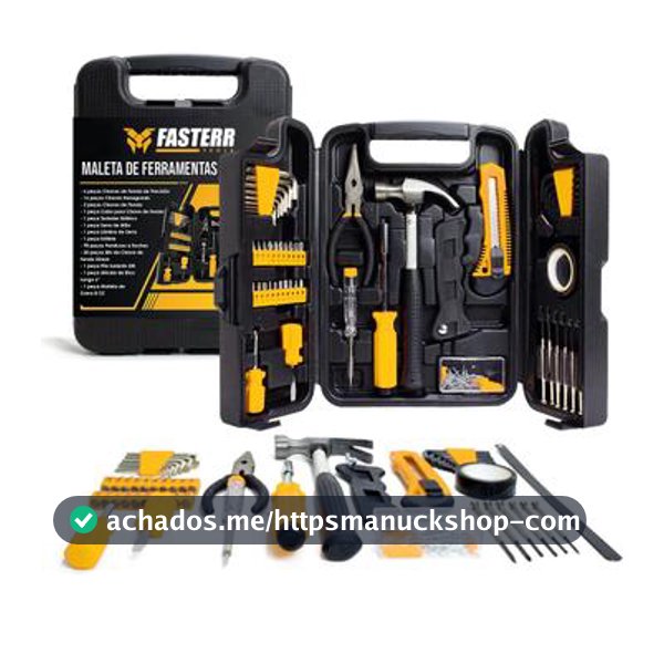 Kit Ferramentas 142 Peças com Maleta FST142 - Fasterr Tools