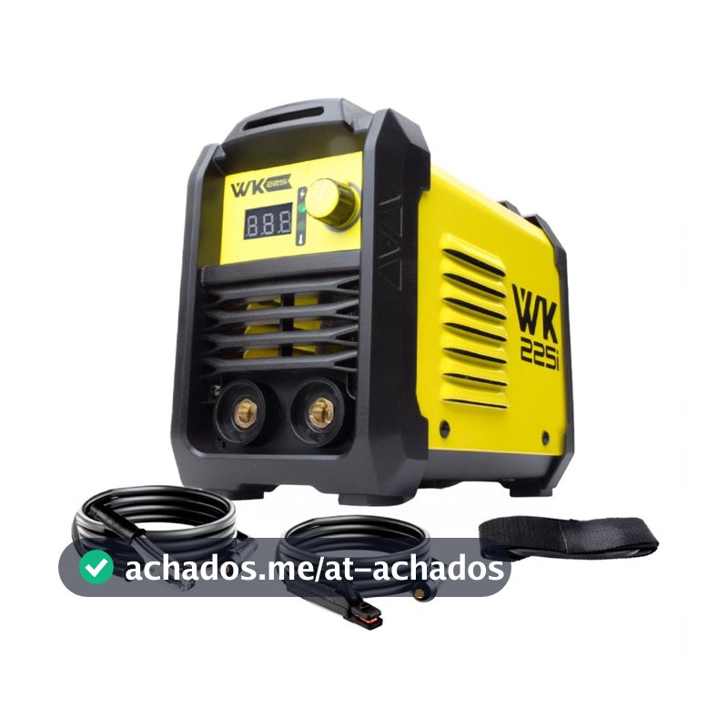 Máquina de Solda Inversora WK 225i 220V MMA TIG Lift Portátil Pró Euro - WKT - Máquina de Solda - Magazine Alemdoobvio
