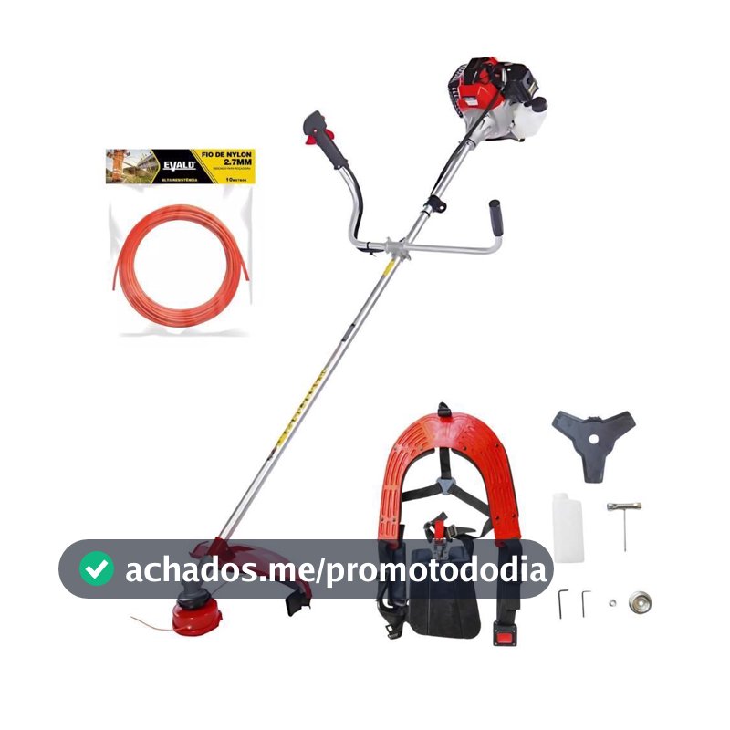 Roçadeira Lateral 2HP 52cc RT55L-B e Fio de Nylon 2.7mm 10M TOYAMA