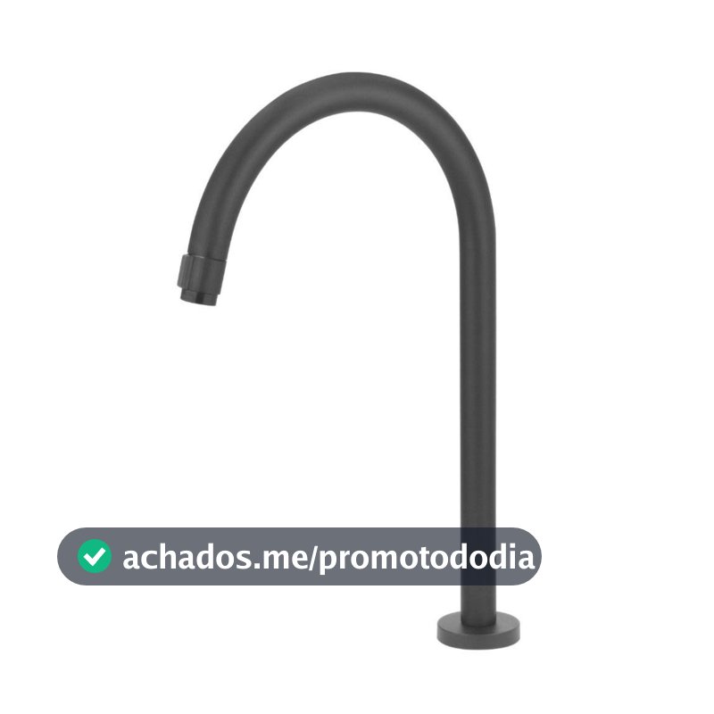 Torneira Banheiro/Lavatório Pratica Clean Preto Black Alta