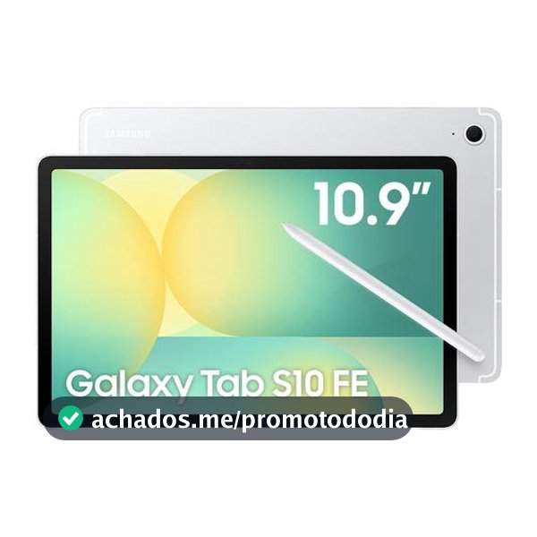 Tablet Samsung Galaxy Tab S10 FE com Capa e Caneta S Pen 8GB RAM 128GB 10,9" Android 15 Exynos 1580 Wi-Fi