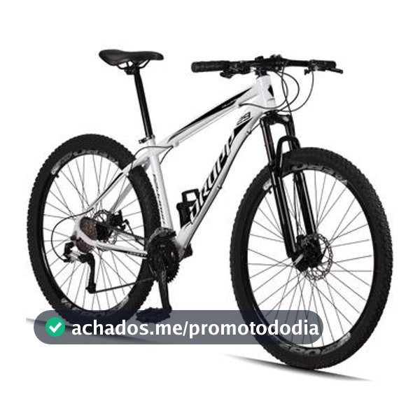 Bicicleta aro 29 Dropp Alumínio 21 Vel Marchas Freios a Disco Aluminum MTB XLT Suspensão