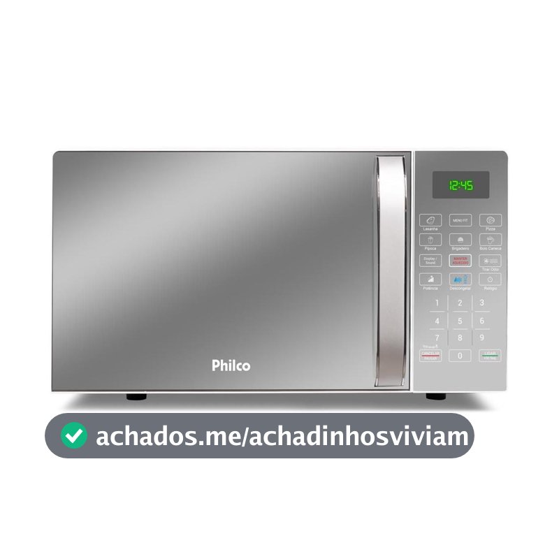 Microondas 20 Litros Philco PME25 1100w Limpa Fácil Espelhado - Micro-ondas - Magazine In_2936609