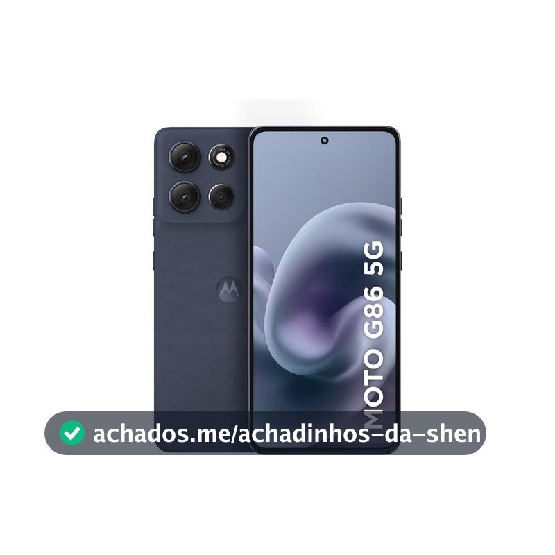 Smartphone Motorola G86 256GB Grafite 5G 8GB+8GB RAM Boost Inteligente 6,7" Câm. Dupla + Selfie 32MP