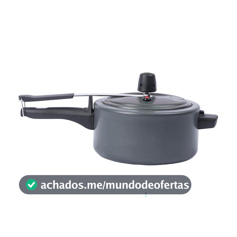 Panela de Pressão Brinox 3L Cinza Ceramic Life Vapt