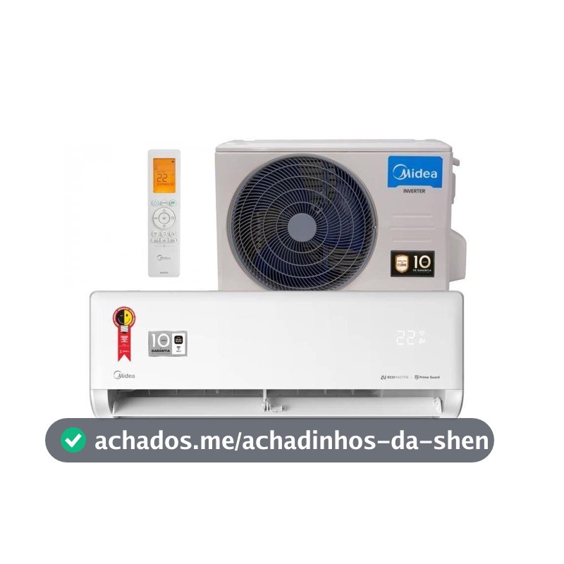 Ar Condicionado Split Inverter Midea AI Ecomaster 12000 BTUs Frio 220V 38EZVCA12M5