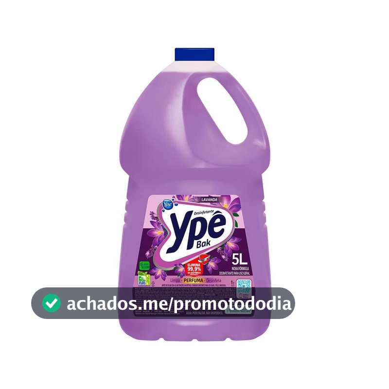 Desinfetante Ypê Bak Lavanda 5 Litros - Desinfetante - Magazine Graah
