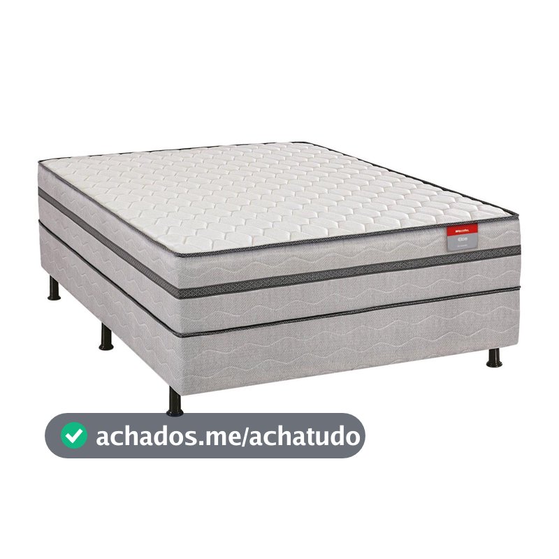 Cama Box Conjugada Casal Reconflex Espuma 65x138x188cm Elos - Cama Box