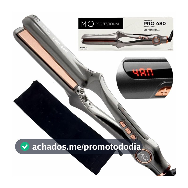 Prancha Cabelo Profissional Mq Pro480º F Chapinha Titanium bivolt - Mq Professional Hair Styling - Chapinha / Prancha - Magazine Vistore