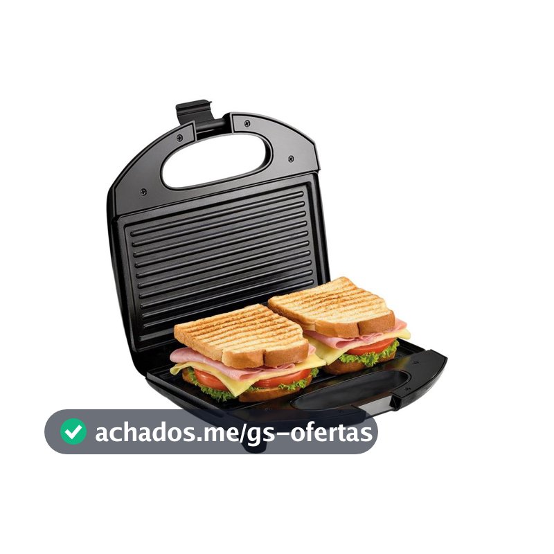 Sanduicheira e Grill Elgin Break Time 800W Chapa Antiaderente 127V