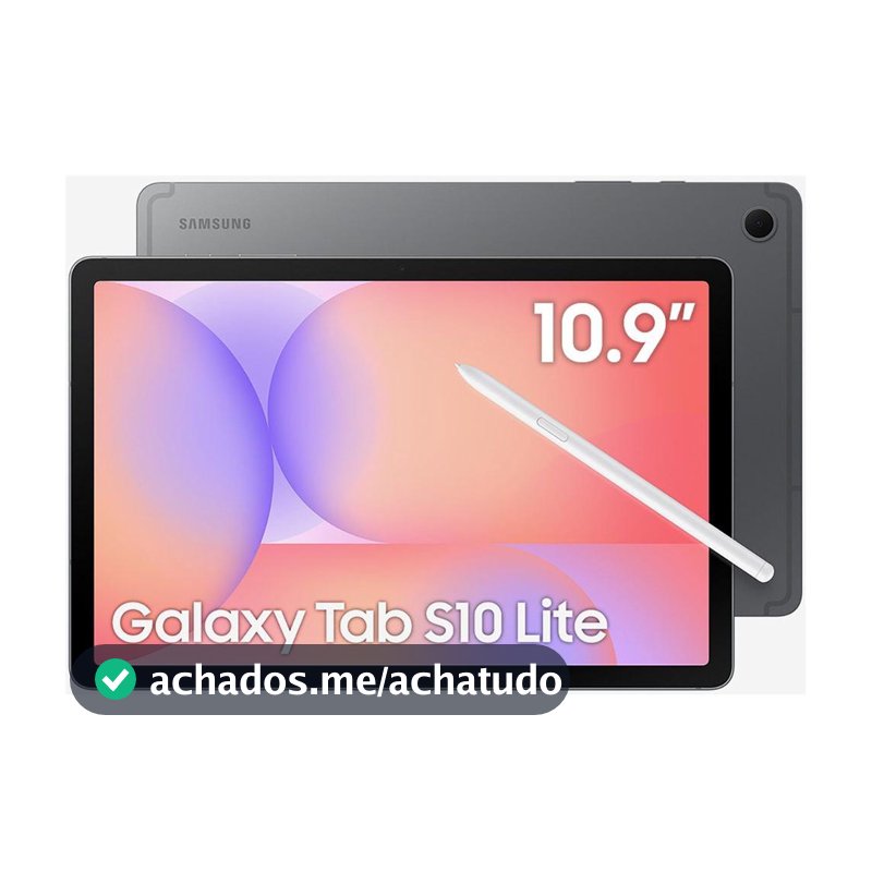 Tablet Samsung Galaxy Tab S10 Lite com Caneta e Capa 6GB RAM 128GB 10.9" Android Exynos 1380 Wi-Fi