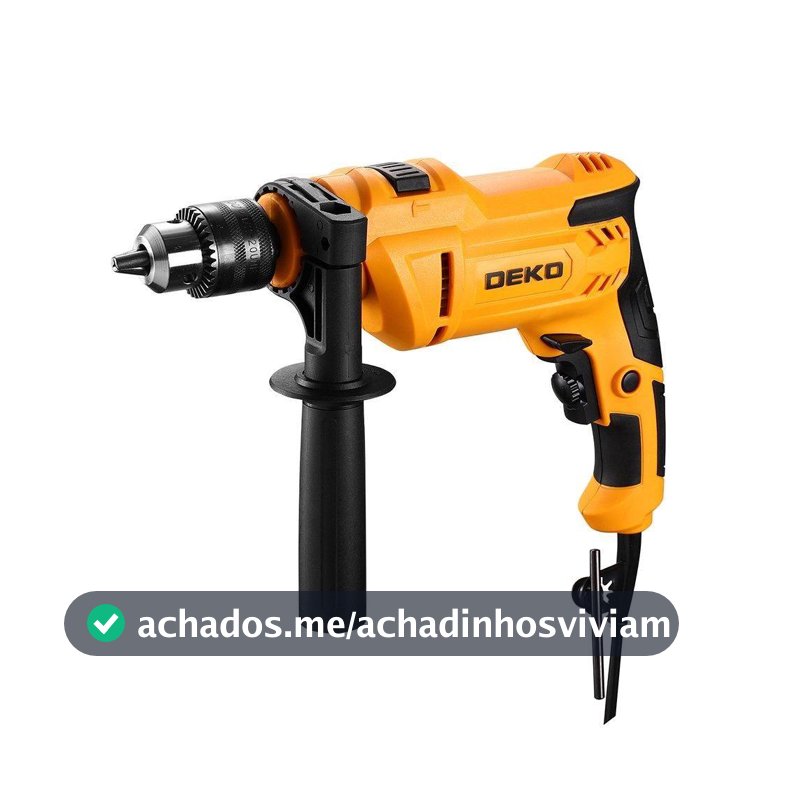 Furadeira de Impacto Profissional 110/127V Potência 900W 3000rpm 45000bpm Mandril 1/2 Polegada Deko