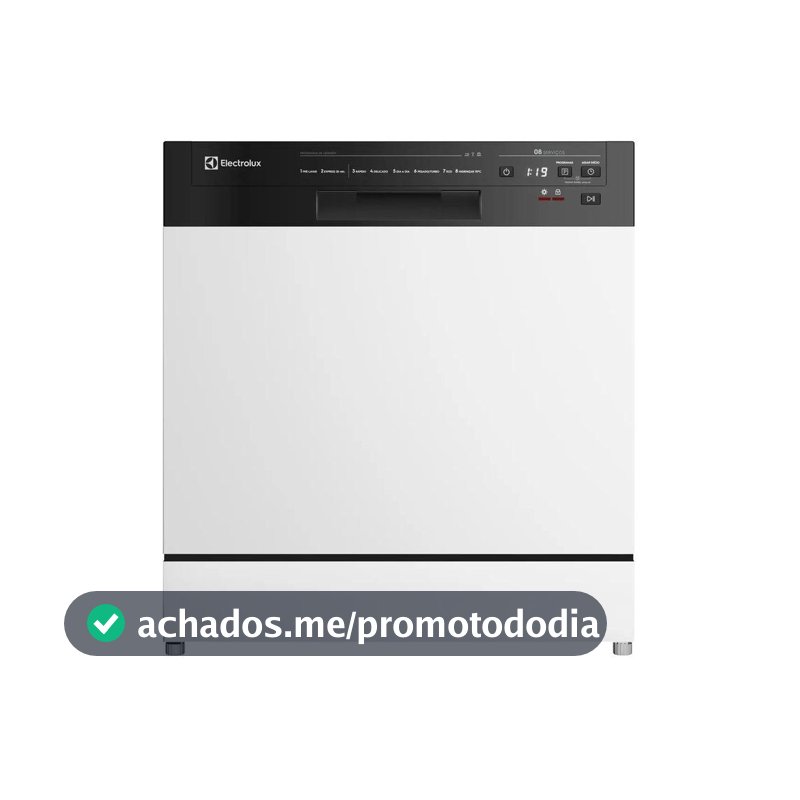 Lava-Louça Electrolux 8 Serviços Branca com Programa Lava & Seca 50 min (LB08E) - Lava-Louças 8 Serviços - Magazine In_738651