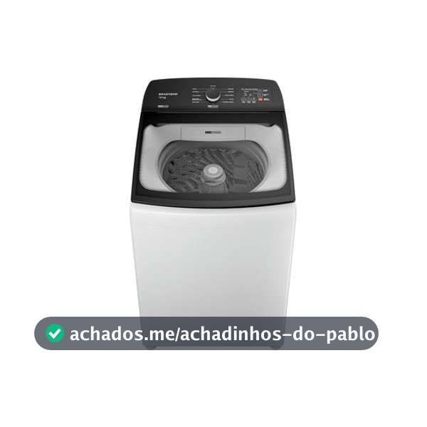 Lavadora de Roupas Brastemp 16kg Cesto Inox 12 programas Branco BWF16AB - Máquina de Lavar